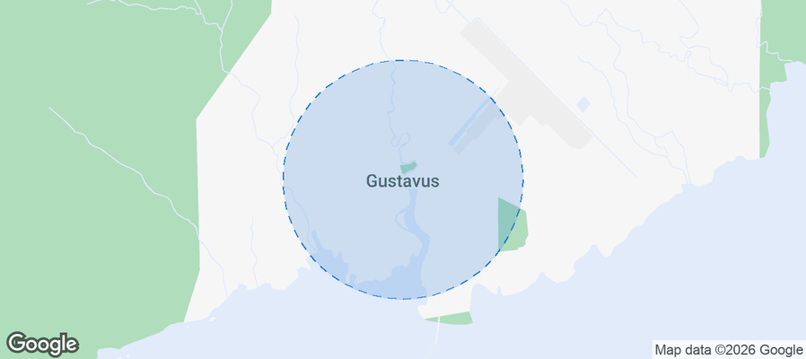 Gustavus Airbnb map